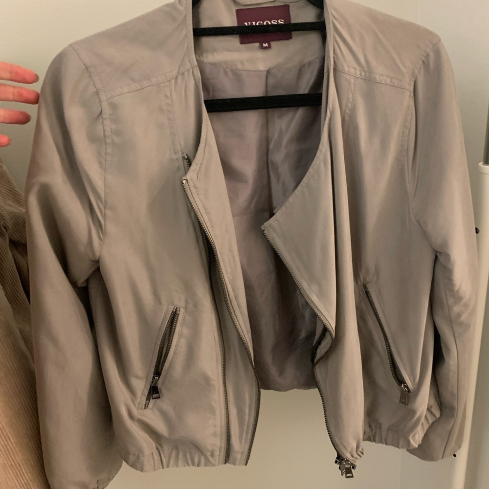 Gray business casual jacket